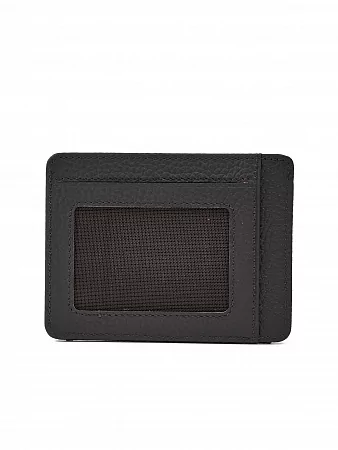 Кредитница картхолдер NARVIN 9105-Polo Brown из натуральной кожи