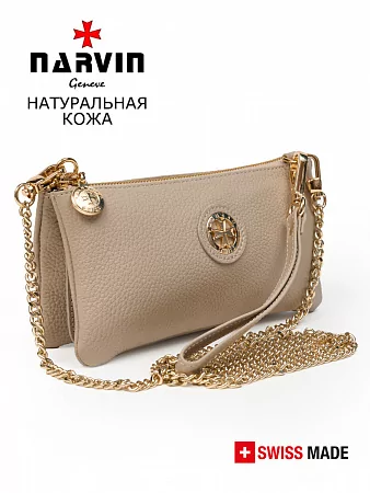 Клатч 9245-Polo Linen натуральная кожа NARVIN