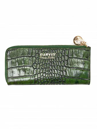 Ключница 9279-Croco Green натуральная кожа NARVIN