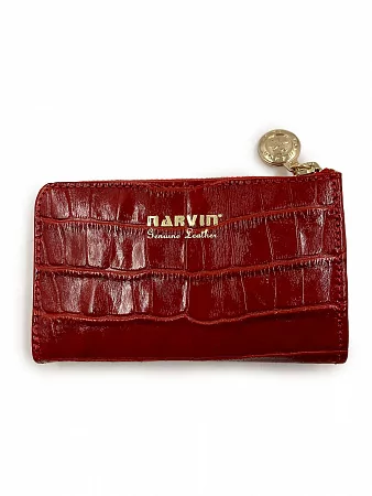 Ключница 9278-Croco Red натуральная кожа Narvin