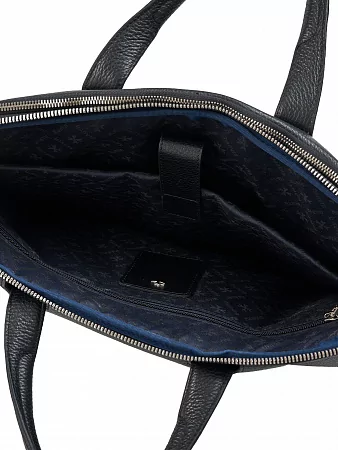 Портфель-сумка 9759-Polo Black из натуральной кожи Narvin