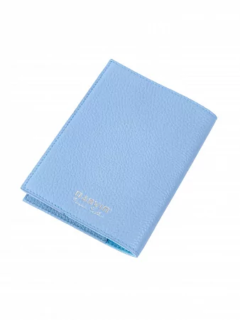 Обложка для паспорта 9161-Polo Baby Blue NARVIN натуральная кожа