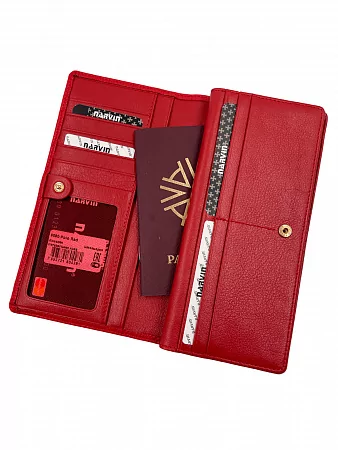 Кошелек 9680-Polo Red натуральная кожа Narvin