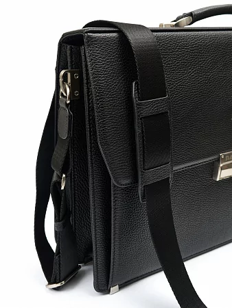 Портфель 9737-Polo Black  из натуральной кожи Narvin