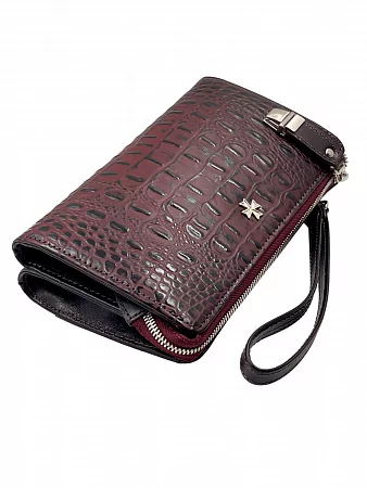 Клатч мужской Narvin 9450-Bambino Burgundy