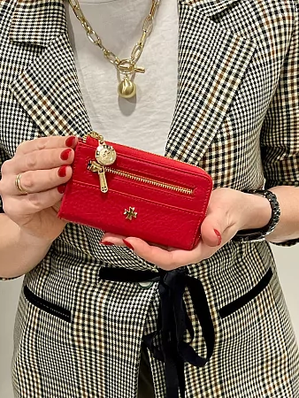 Ключница 9278-Polo Red натуральная кожа Narvin