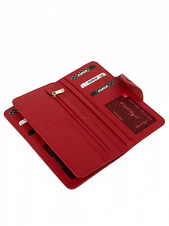 Кошелек 9650-Polo Red натуральная кожа Narvin