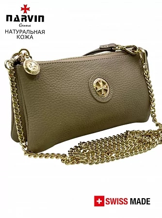 Клатч 9245-Polo Sand натуральная кожа NARVIN