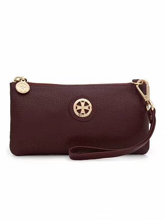 Клатч 9245-Polo Bordo натуральная кожа NARVIN