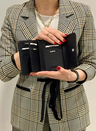 Кошелек 9579-Palermo Black натуральная кожа Narvin