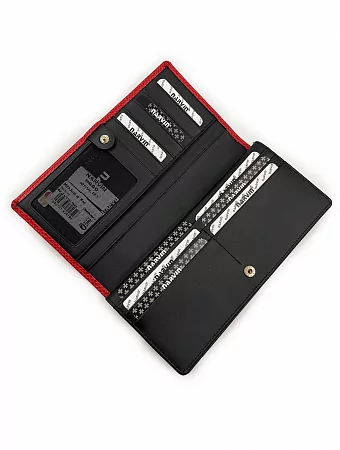 Кошелек 9680-Aspinal Red натуральная кожа Narvin