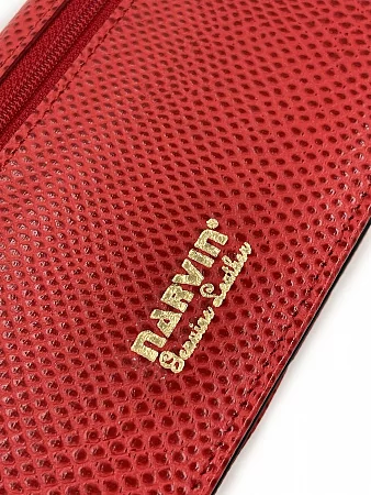 Кошелек 9680-Aspinal Red натуральная кожа Narvin