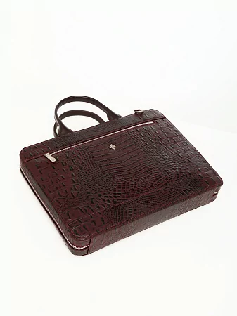 Портфель-сумка 9743-Bambino Burgundy натуральная кожа