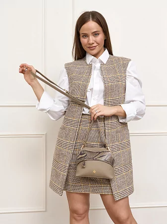 Сумка 9814-Polo Sand / Piton натуральная кожа Narvin
