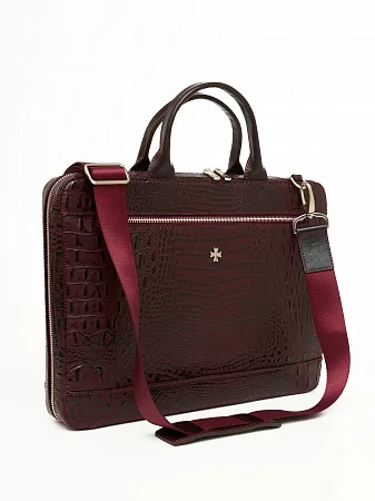 Портфель-сумка 9743-Bambino Burgundy натуральная кожа