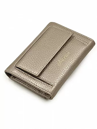 Кошелек бумажник NARVIN маленький из натуральной кожи 9569-Polo Platina