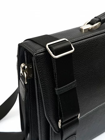 Портфель 9737-Polo Black  из натуральной кожи Narvin