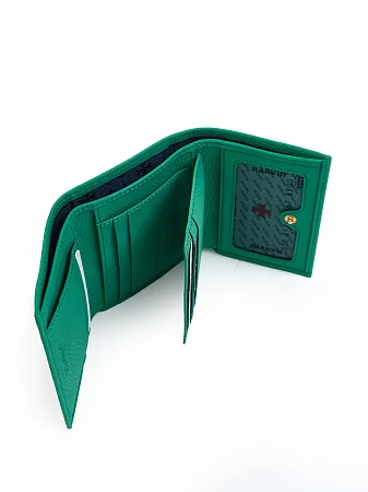 Кошелек бумажник 9569-Polo Emerald натуральная кожа Narvin