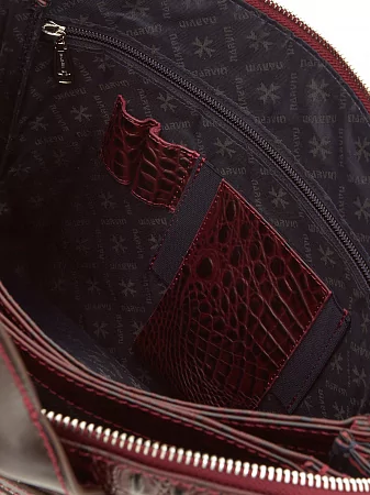Портфель-сумка 9772-Bambino Burgundy натуральная кожа