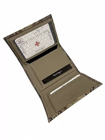 Кошелек бумажник 9569-Piton Sand натуральная кожа Narvin