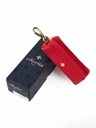 Ключница 9273-Polo Red натуральная кожа Narvin
