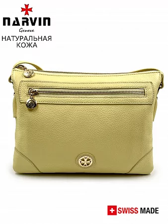 Сумка 9809-Polo Lemon натуральная кожа Narvin