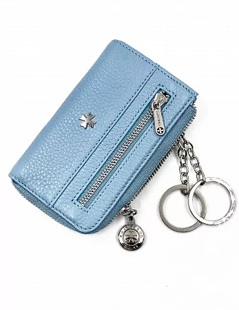 Ключница 9278-Polo Baby Blue натуральная кожа Narvin