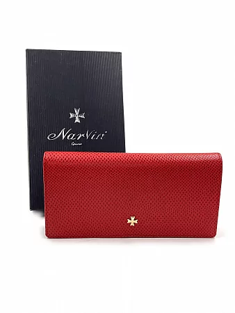 Кошелек 9680-Aspinal Red натуральная кожа Narvin