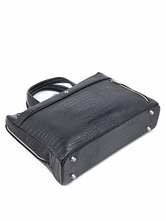 Портфель-сумка 9752-Aligro Black из натуральной кожи NARVIN