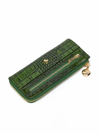 Ключница 9279-Croco Green натуральная кожа NARVIN
