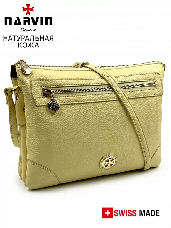 Сумка 9809-Polo Lemon натуральная кожа Narvin