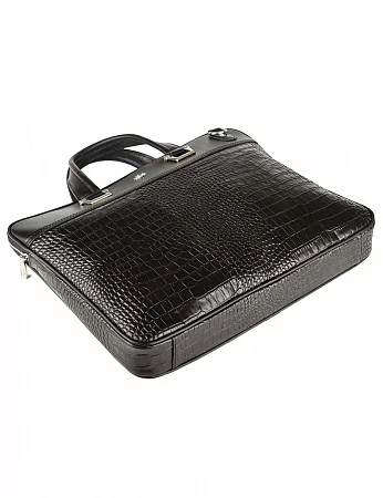 Сумка портфель 9751-Aligro Black  из натуральной кожи NARVIN