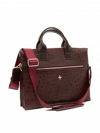 Портфель-сумка 9772-Bambino Burgundy натуральная кожа