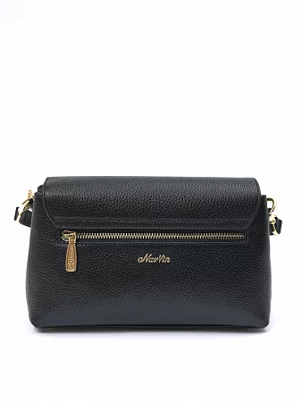 Сумка женская 9818-Polo Black NARVIN натуральная кожа