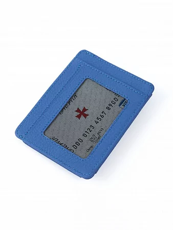 Кредитница картхолдер NARVIN 9105-Polo Tiffany из натуральной кожи