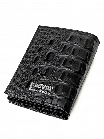  Кошелек портмоне 9621-Bambino Black натуральная кожа Narvin из натуральной кожи 