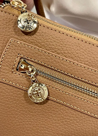Сумка 9809-Polo Caramel натуральная кожа Narvin